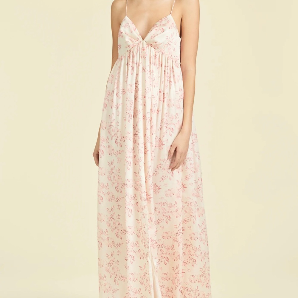 Sachin + Babi Pale Pink Floral Maxi Dress